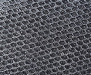 Close up cloth net texture inside handbag