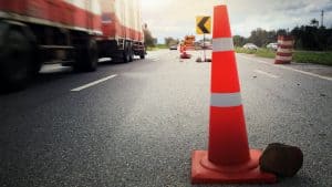 construction cone in the street