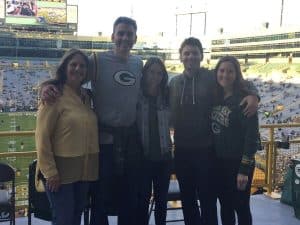 The Gruber's At Lambeau Field