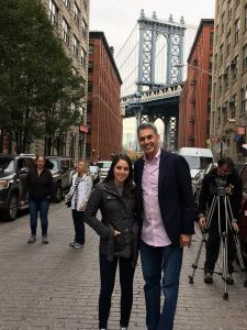 David and His Daughter JoJo At The Brooklyn Bridge