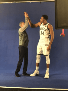 David Gruber and Giannis Antetokounmpo