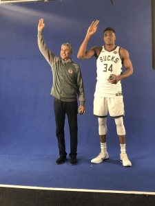 David Gruber and Giannis Antetokounmpo