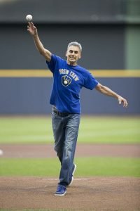 David Gruber Throwing Out The First Pitch